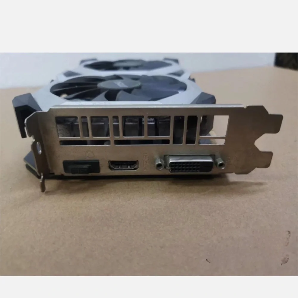 MSI Dual-Fan Black and Silver Graphics Card